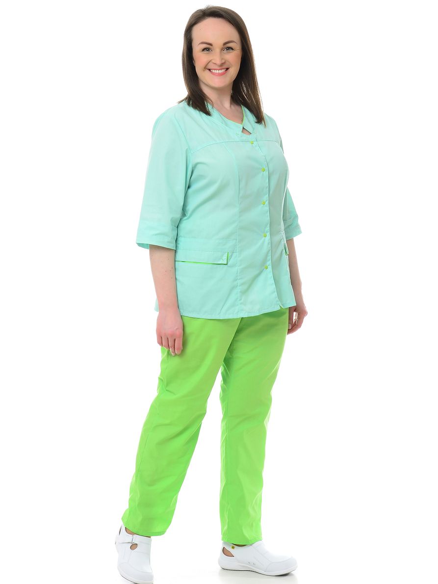 фото Костюм медицинский женский medicalwear милора 113 зеленый 54 ru