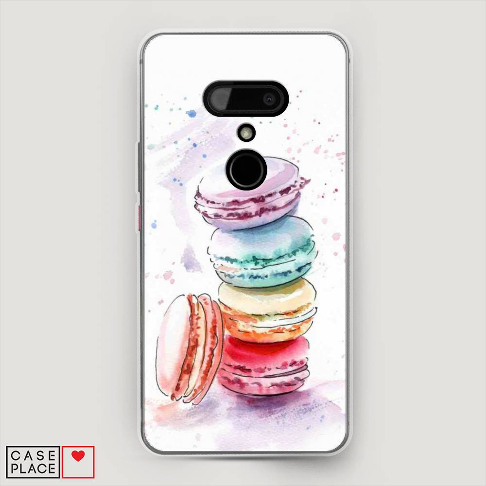 

Чехол Awog на HTC U12 / Эйчтиси U12 "Пирамидка макарони 2", Разноцветный, 102050-10