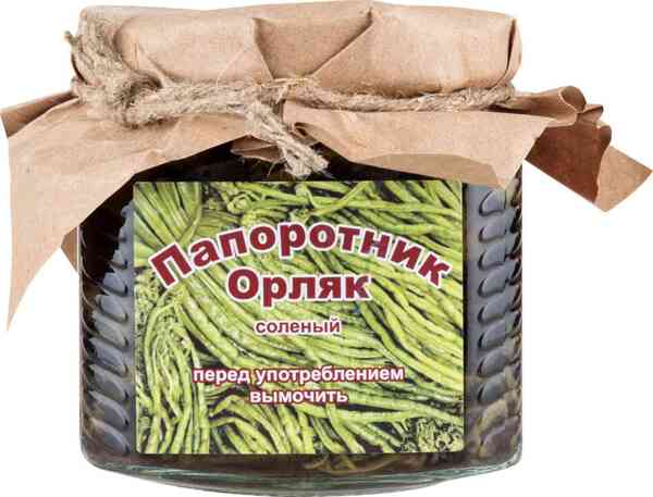 

Папоротник Дикий сбор Орляк соленый 390 г