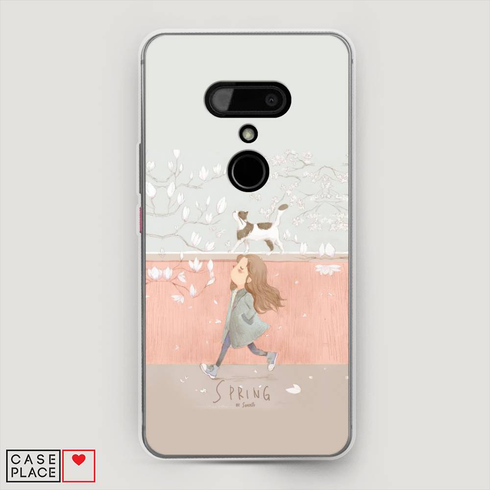 

Чехол Awog на HTC U12 / Эйчтиси U12 "Девочка-весна", Разноцветный, 102050-7