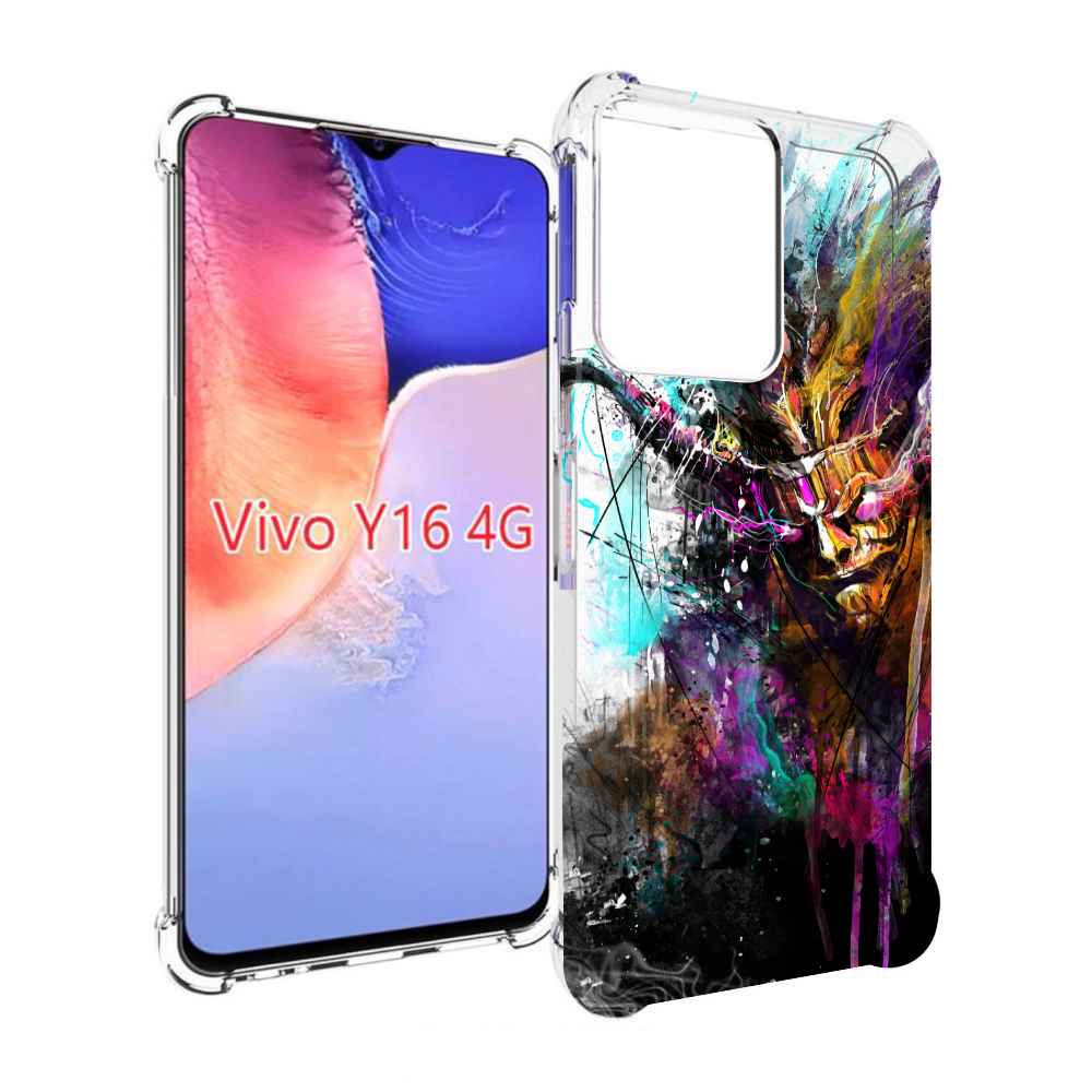 Чехол MyPads яркий дьявол для Vivo Y16 4G/ Vivo Y02S