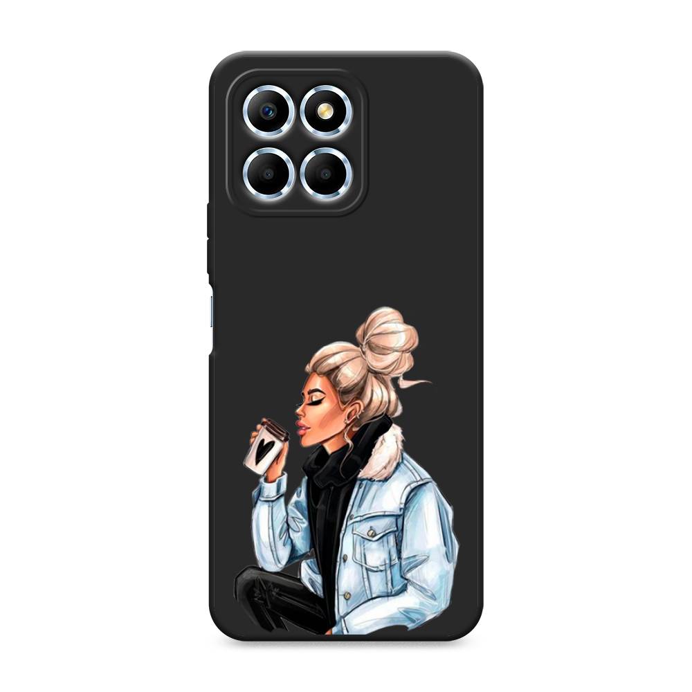 

Чехол Awog на Honor X6/X6s "Cute girl", Бежевый;черный;голубой, 6109552-1