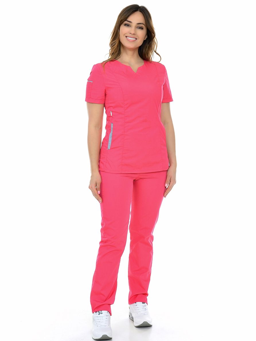 

Костюм медицинский женский MedicalWear Инвитро-2 122 розовый 54 RU, Инвитро-2 122