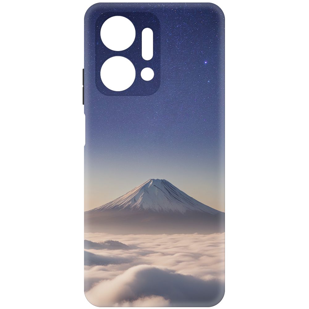 

Чехол-накладка Krutoff Soft Case Япония, Фудзияма для Honor X7a черный