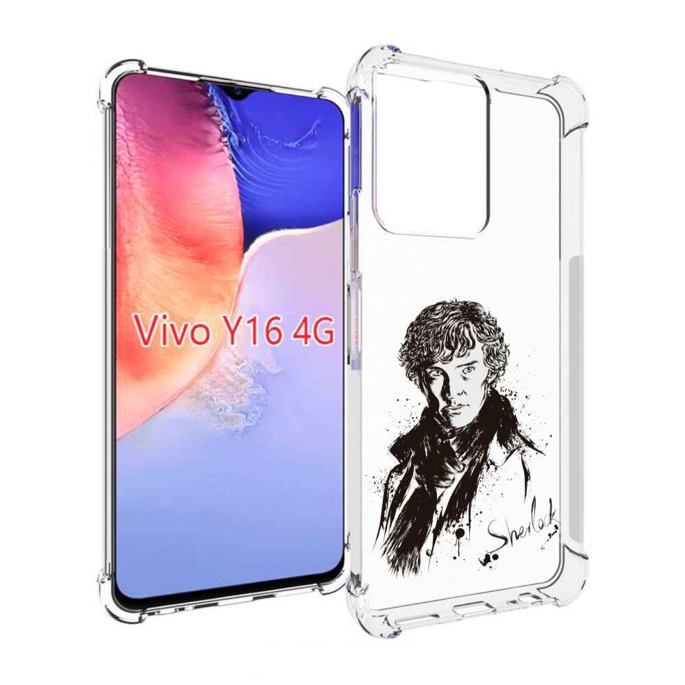 

Чехол MyPads шерлок холмс портрет для Vivo Y16 4G/ Vivo Y02S, Прозрачный, Tocco