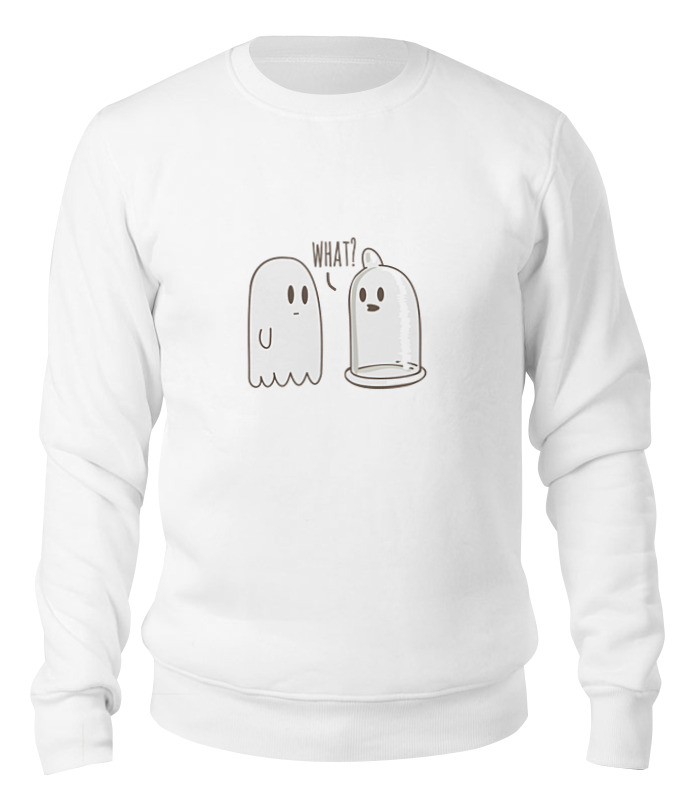 

Свитшот унисекс Printio What (ghost x condom) белый L, What (ghost x condom)