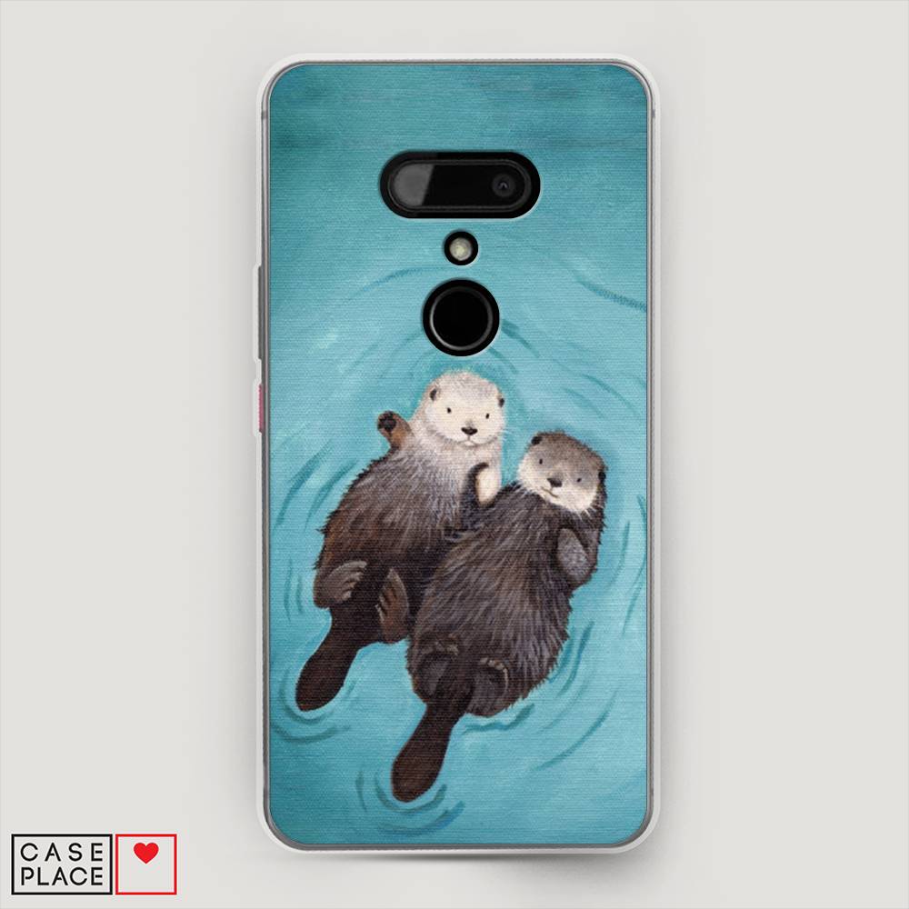 

Чехол Awog на HTC U12 / Эйчтиси U12 "Парочка бобров", Разноцветный, 102050-10