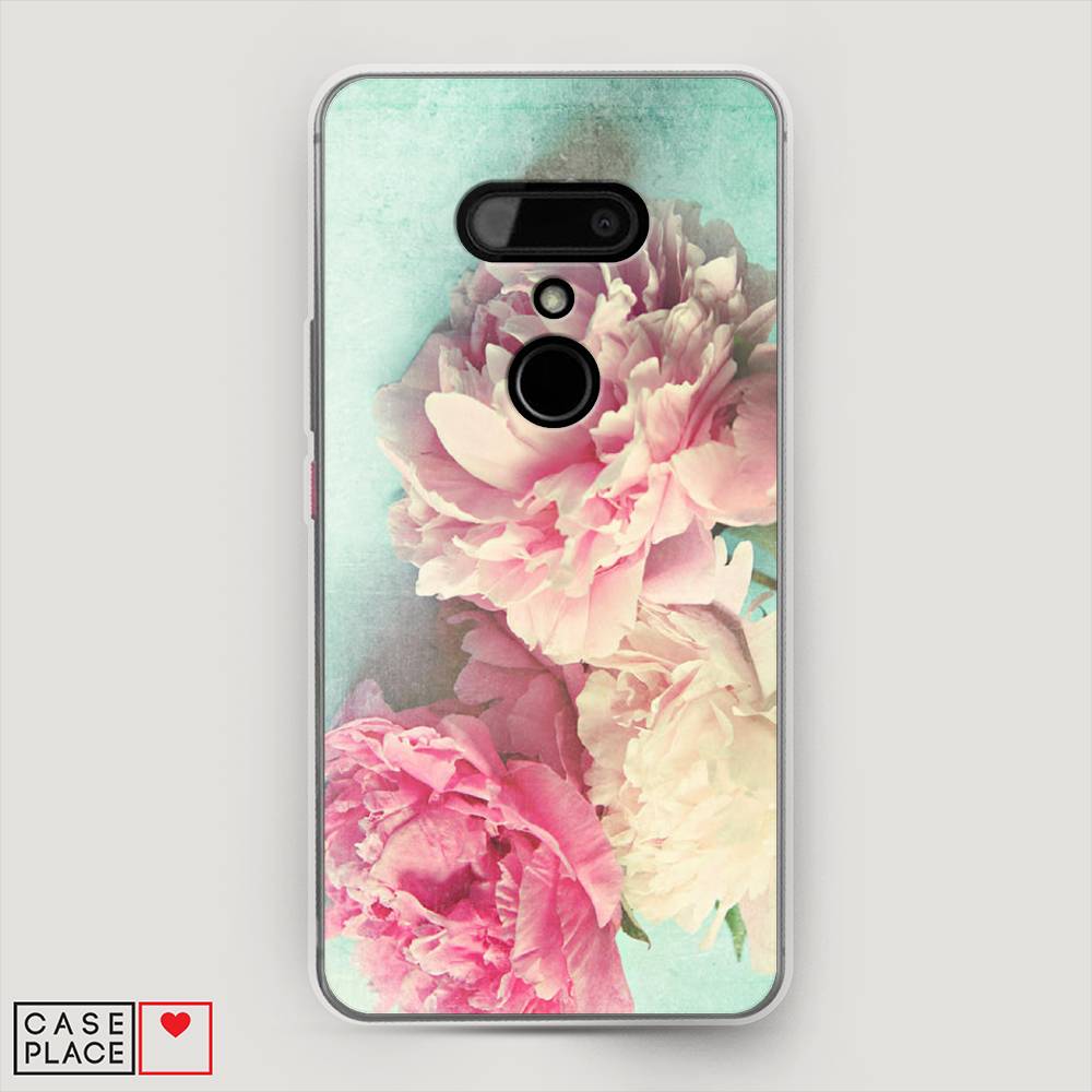 

Чехол Awog на HTC U12 / Эйчтиси U12 "Пионы new", 102050-8