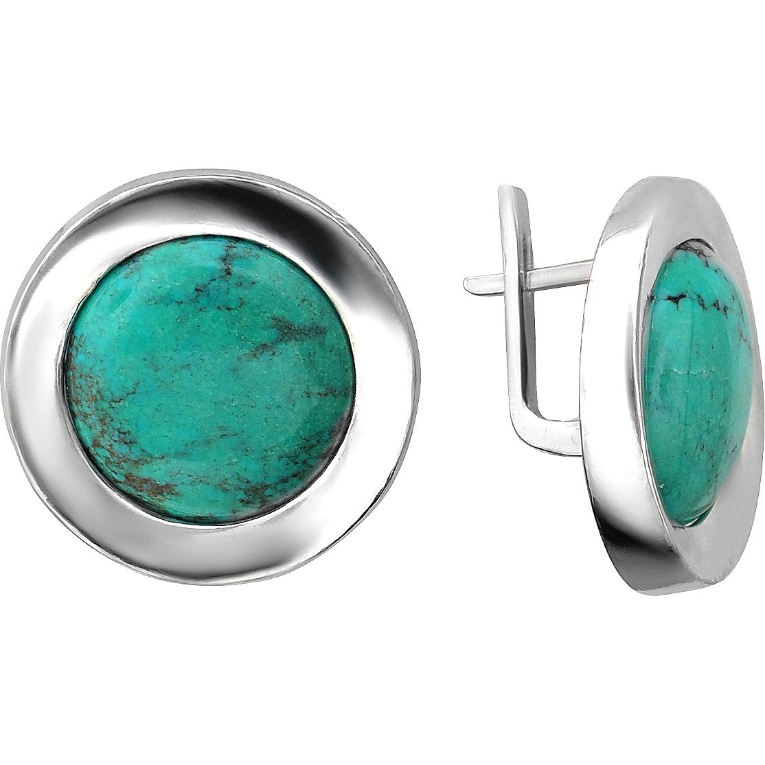 

Серьги женские из серебра Эстет К3С453573, агат