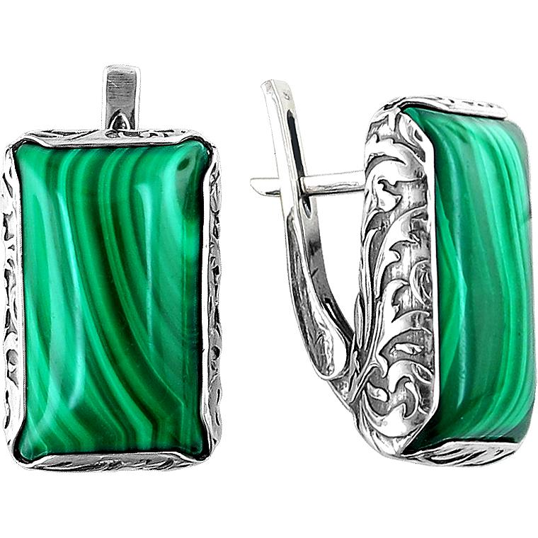 

Серьги женские из серебра Эстет К3С453571ач, тигровый глаз, К3С453571ач