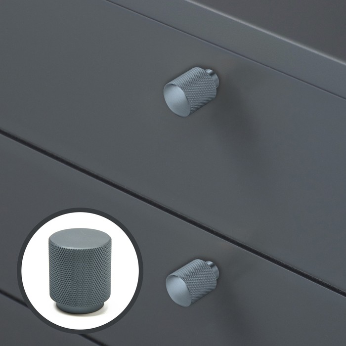 

Ручка кнопка CAPPIO PK330, d=30 мм, цвет графит, Серый