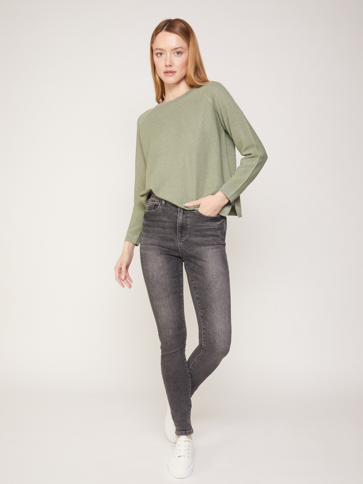 

Джемпер женский Zolla z0213361420737500 хаки XXL, z0213361420737500