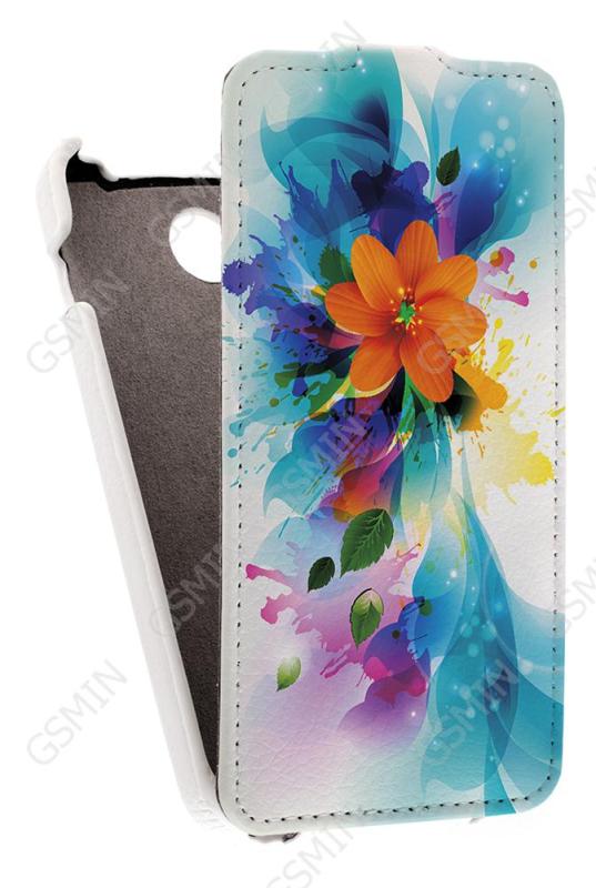 

Кожаный чехол для Explay Joy Art Case (Белый) (Дизайн 6/6)