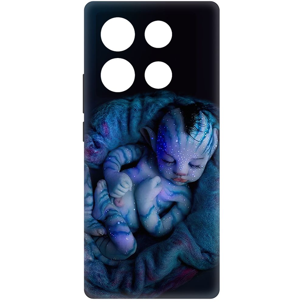 

Чехол-накладка Krutoff Soft Case Аватар - Малышка для INFINIX Note 40 Pro черный