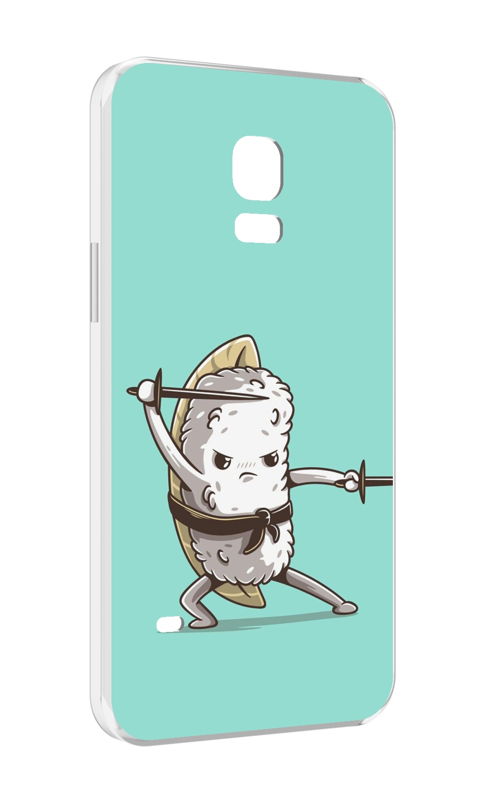 

Чехол MyPads злой суши детский для Samsung Galaxy S5 mini, Прозрачный, Tocco