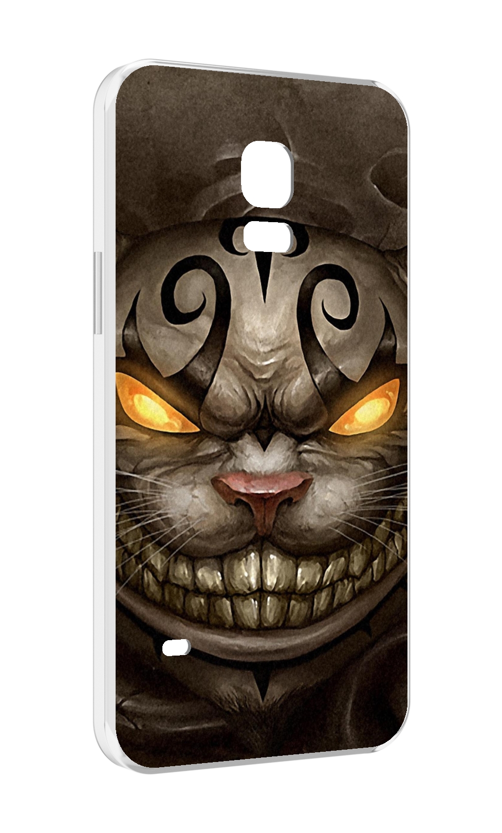 

Чехол MyPads злой котик с желтыми глазами для Samsung Galaxy S5 mini, Прозрачный, Tocco