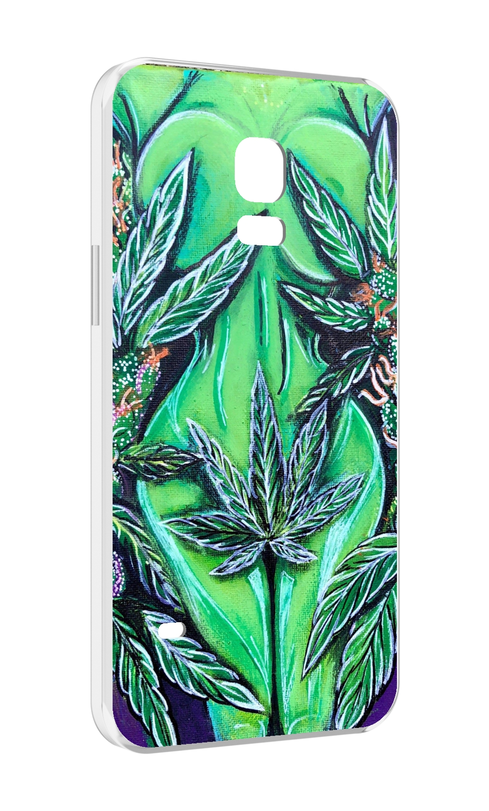 Чехол MyPads зеленая девушка для Samsung Galaxy S5 mini