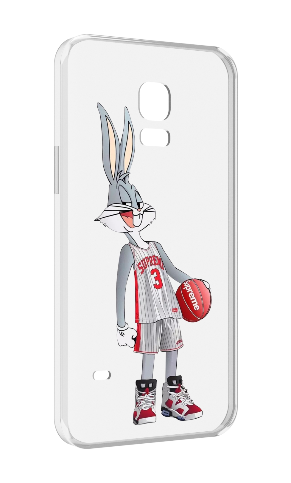 

Чехол MyPads заяц-баскетболист женский для Samsung Galaxy S5 mini, Прозрачный, Tocco