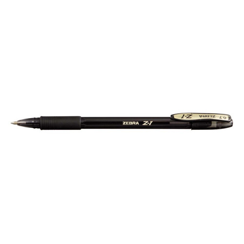 

Ручка шариковая Zebra Z-1 COLOUR 0.7мм резин. манжета черный черные чернила, Z-1 Colour