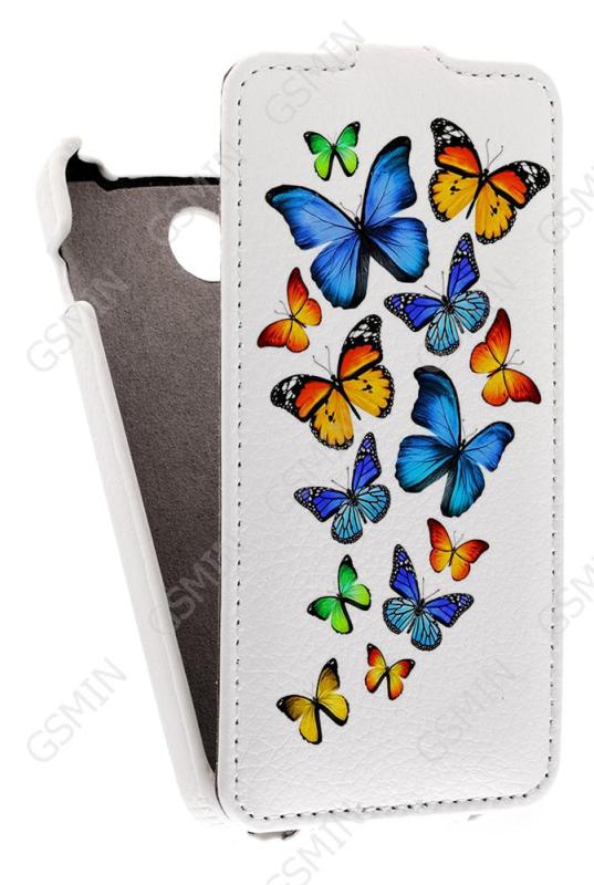 

Кожаный чехол для Explay Joy Art Case (Белый) (Дизайн 3/3)
