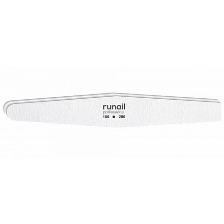 

Пилка RuNail для искусственных ногтей, белая, ромб, 180/200