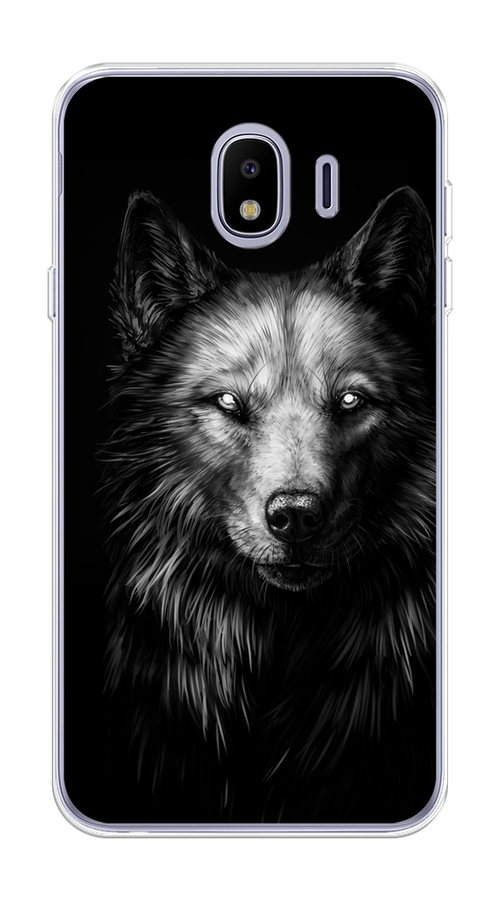 

Чехол Awog на Samsung Galaxy J4 "Волк черно белый", Серый;бежевый;белый, 26450-1