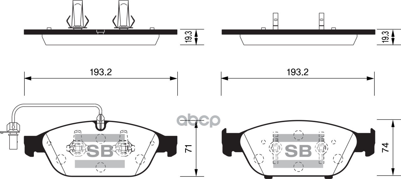 

Тормозные колодки Sangsin brake передние sp2316