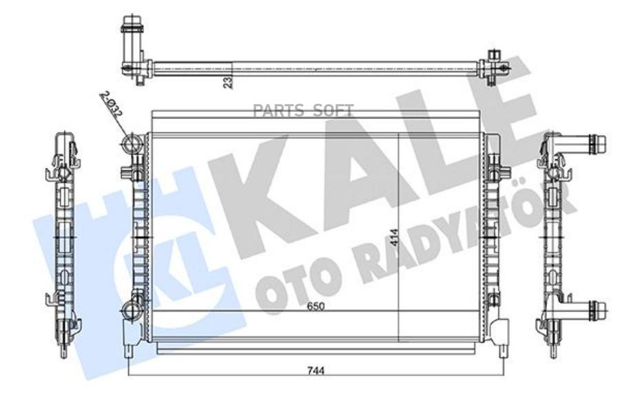 

Радиатор 1Шт KALE 355680