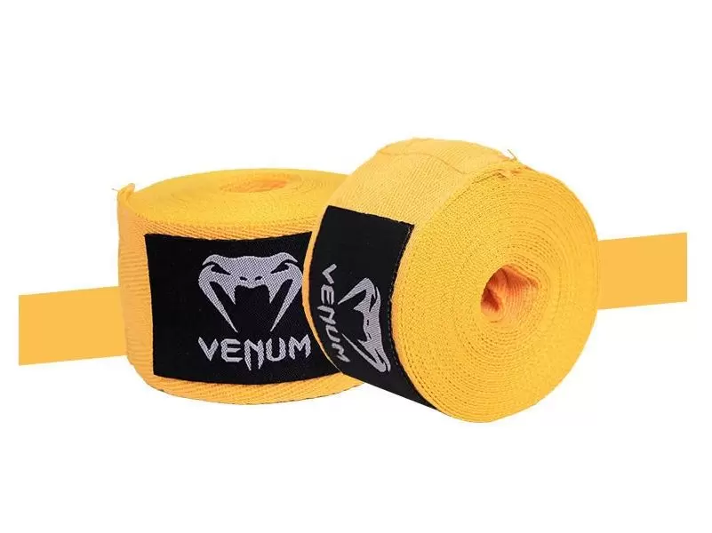 Бинт боксерский Venum 3 м желтый