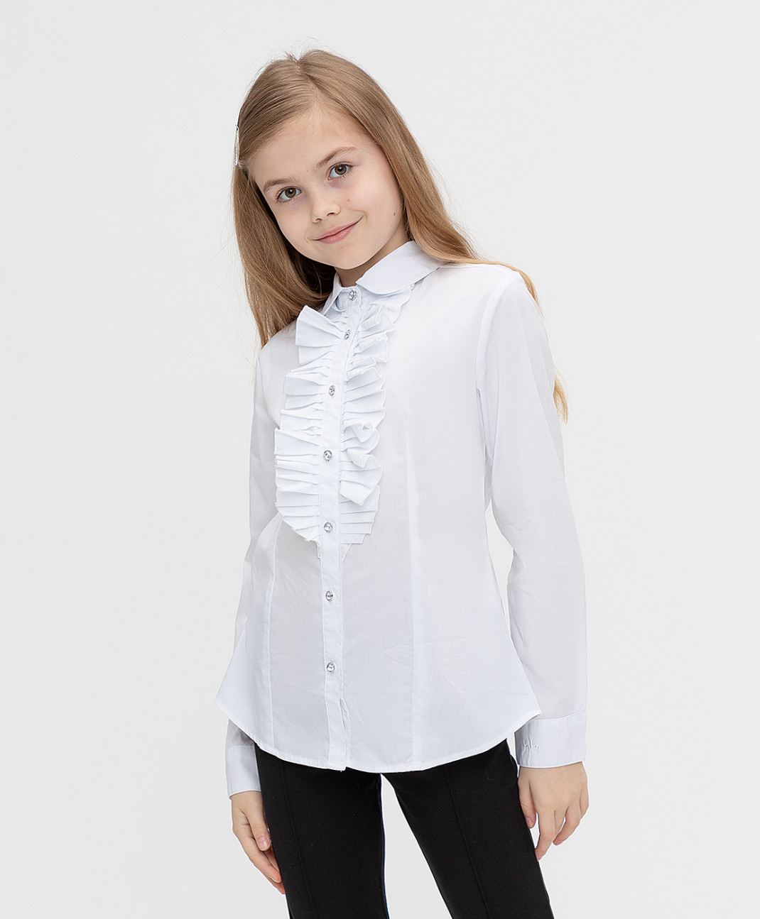 

Блузка детская Button Blue 222BBGS22030200 цв. белый р. 164, 222BBGS22030200