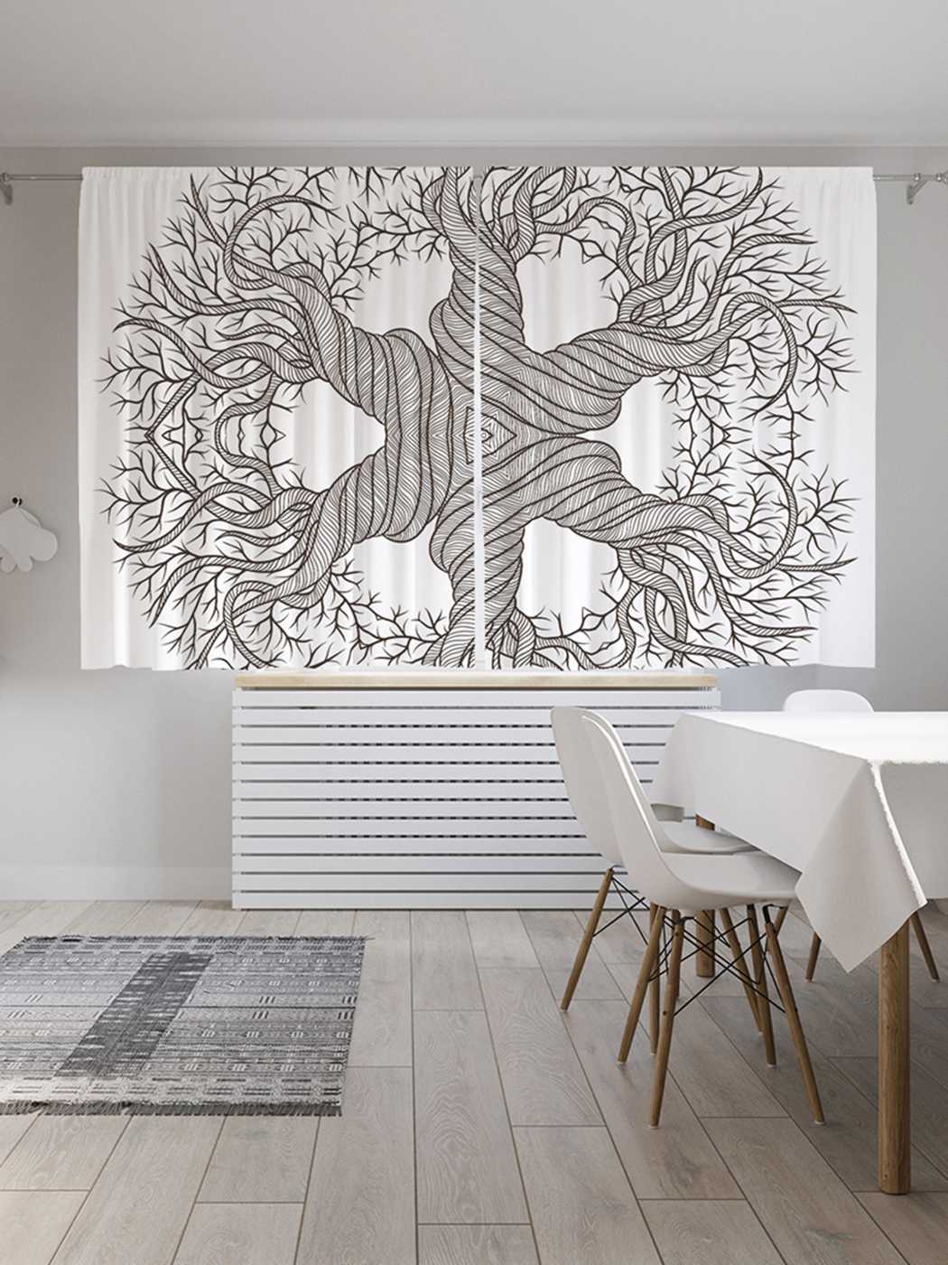 

Классические шторы JoyArty "Древо вечности", серия Oxford DeLux, 2 полотна 145x180 см, Древо вечности