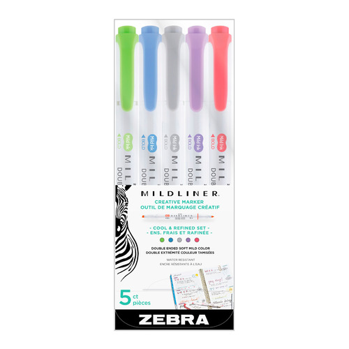 фото Набор ручек капилляр. zebra highlighter cool and refind 78205