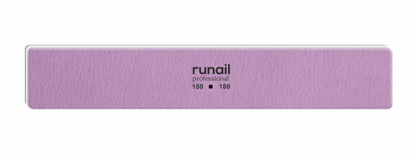 

Пилка RuNail для искусственных ногтей, сиреневая, прямая, 150/180