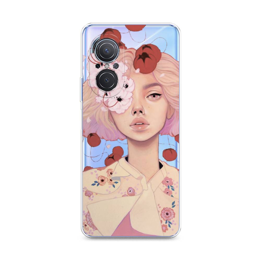 

Чехол Awog на Huawei Nova 9 SE "Цветочная анархия", Бежевый;розовый;красный, 6107250-7