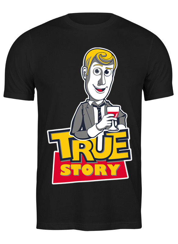 

Футболка мужская Printio True story (toy story) черная M, True story (toy story)