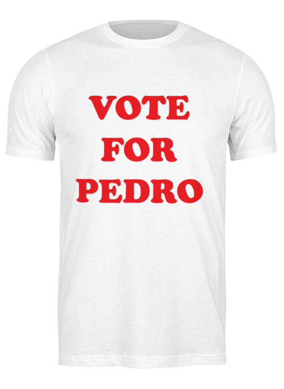 

Футболка мужская Printio Vote for pedro белая M, Белый, Vote for pedro