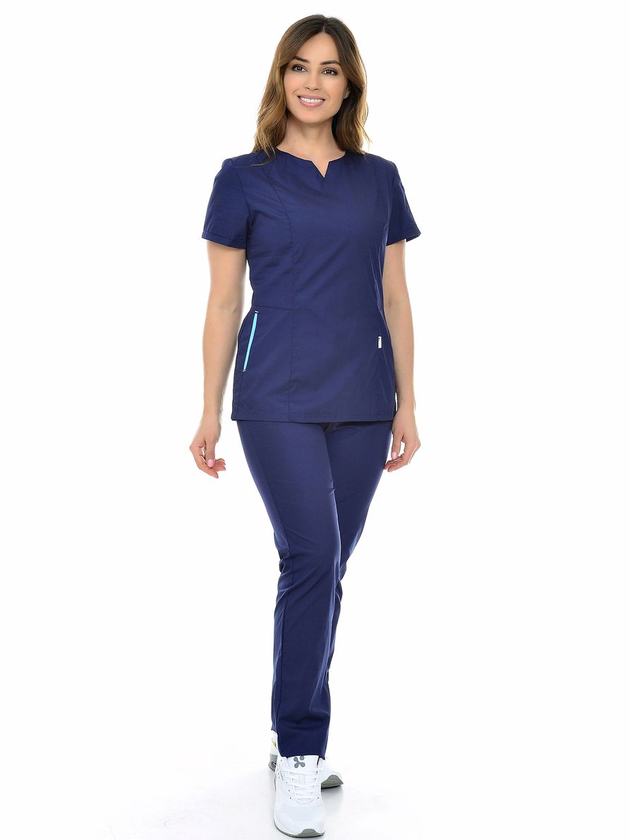 фото Костюм медицинский женский medicalwear инвитро 114 синий 54 ru