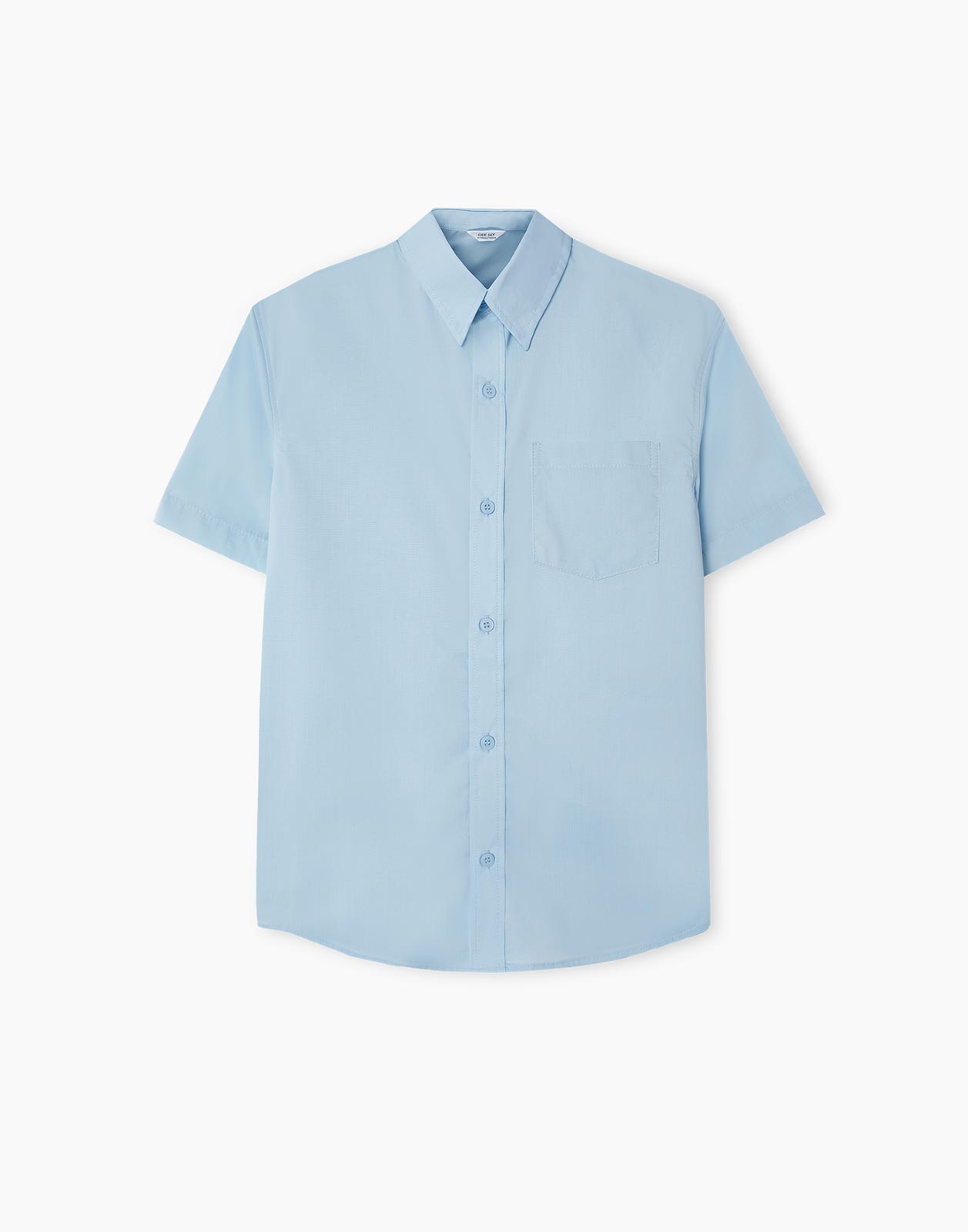 Голубая рубашка Regular с коротким рукавом для мальчика
