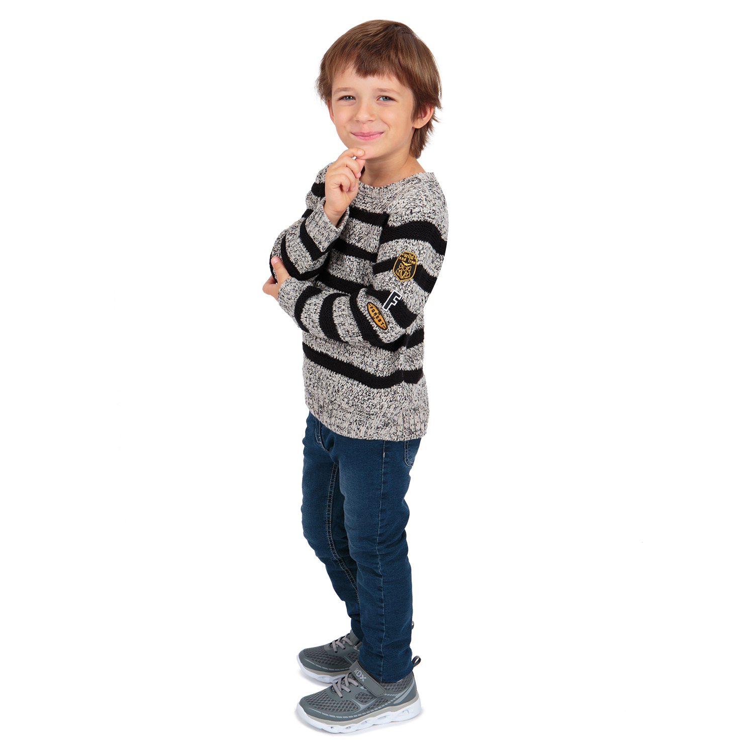 

Джемпер детский Leader Kids P-AW17-72 серый р.116, P-AW17-72