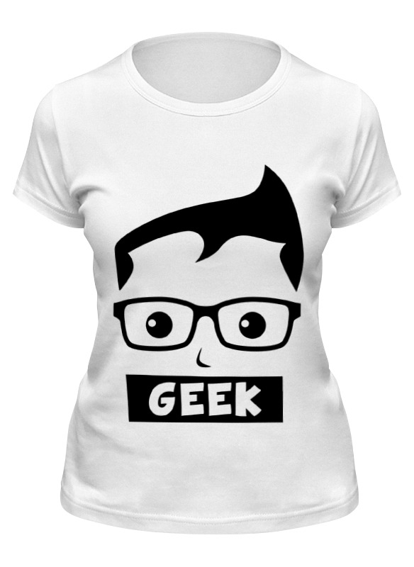

Футболка женская Printio Geek (гик) белая M, Белый, Geek (гик)