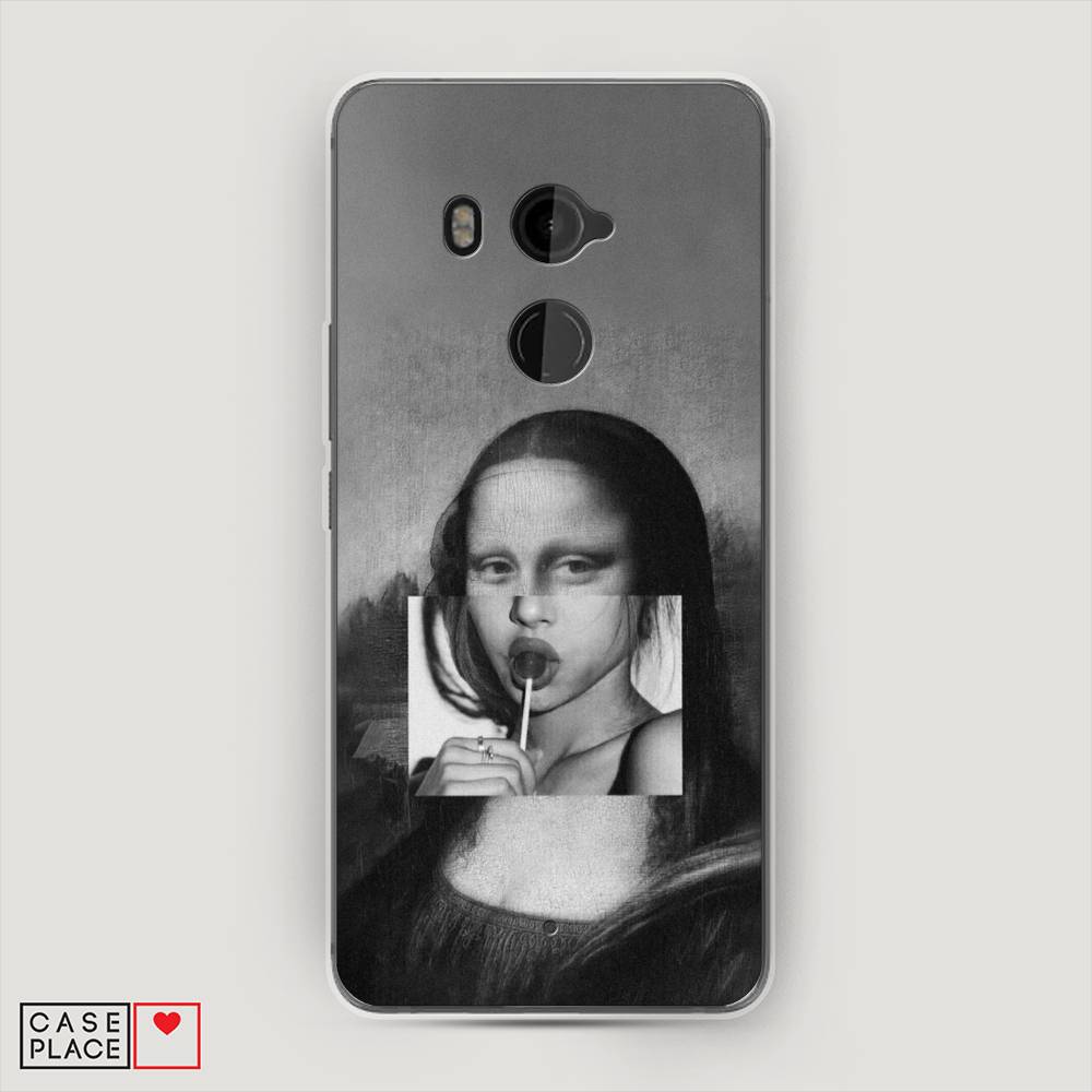 

Чехол Awog на HTC U11 Plus / Эйчтиси U11 Plus "Mona Lisa sucking lollipop", Разноцветный, 102150-9