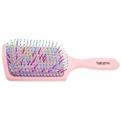 Щетка массажная Harizma Rainbow широкая розовая h10641-1205 щетка harizma eco brush h10608 16