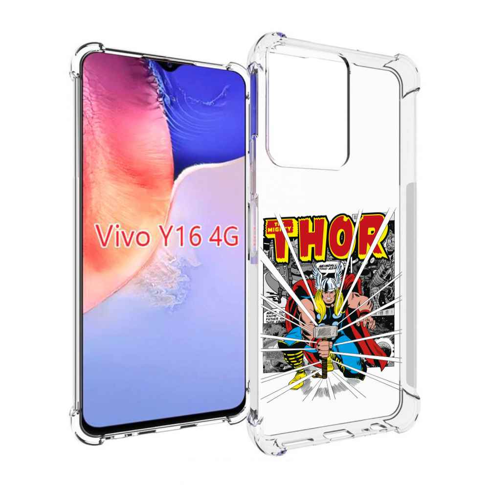 

Чехол MyPads тор рисунок для Vivo Y16 4G/ Vivo Y02S, Прозрачный, Tocco