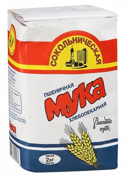 фото Мука пшеничная сокольническая 2 кг