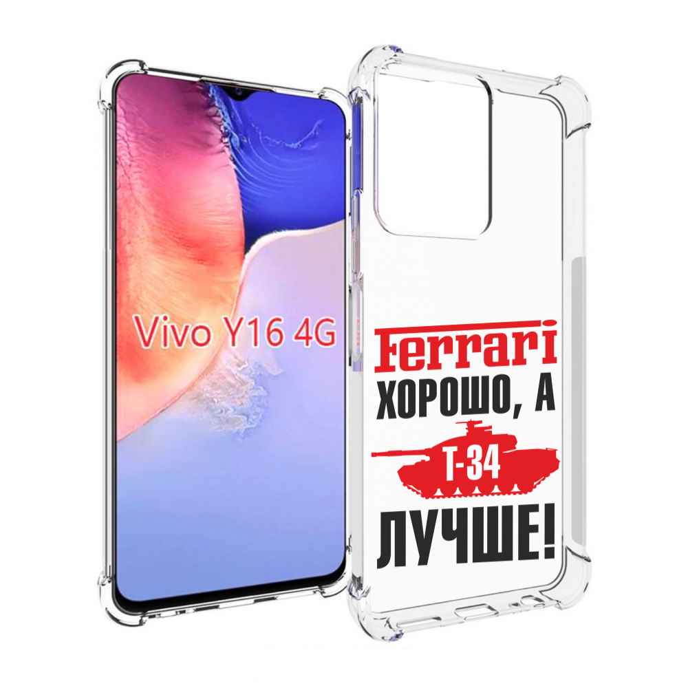 

Чехол MyPads т 34 лучше для Vivo Y16 4G/ Vivo Y02S, Прозрачный, Tocco