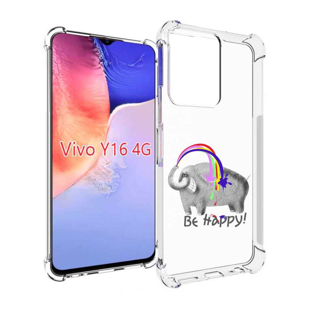

Чехол MyPads счастливый слон для Vivo Y16 4G/ Vivo Y02S, Прозрачный, Tocco