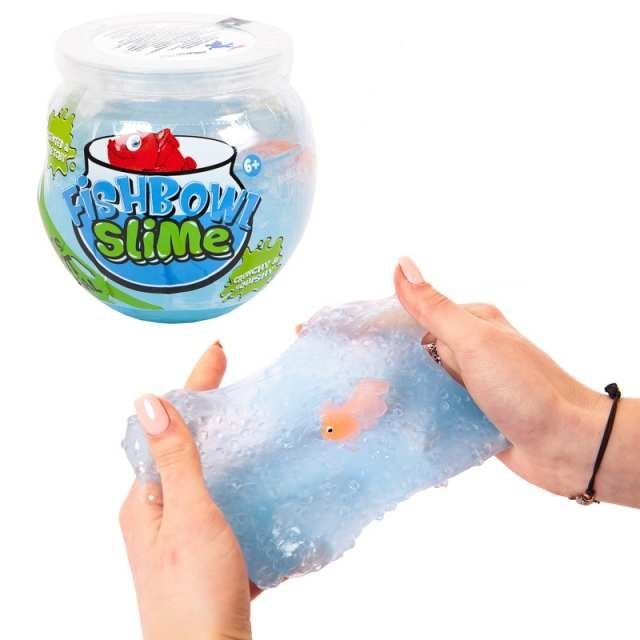 фото Слайм fishbowl slime мини-аквариум с рыбкой, голубой junfa toys