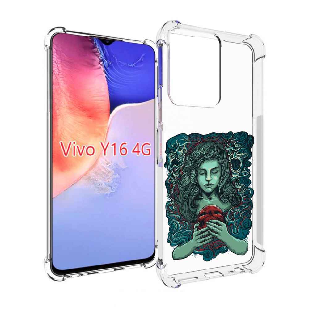 

Чехол MyPads спящая девушка для Vivo Y16 4G/ Vivo Y02S, Прозрачный, Tocco