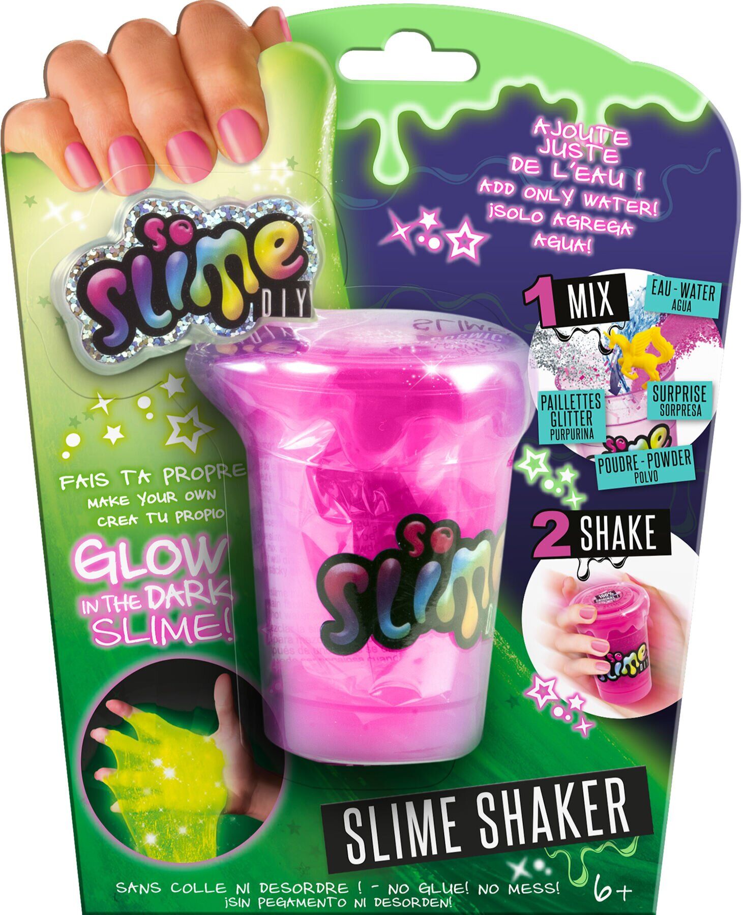 

Набор для изготовления слайма Slime Shaker Cлайм светится в темноте! Junfa Toys