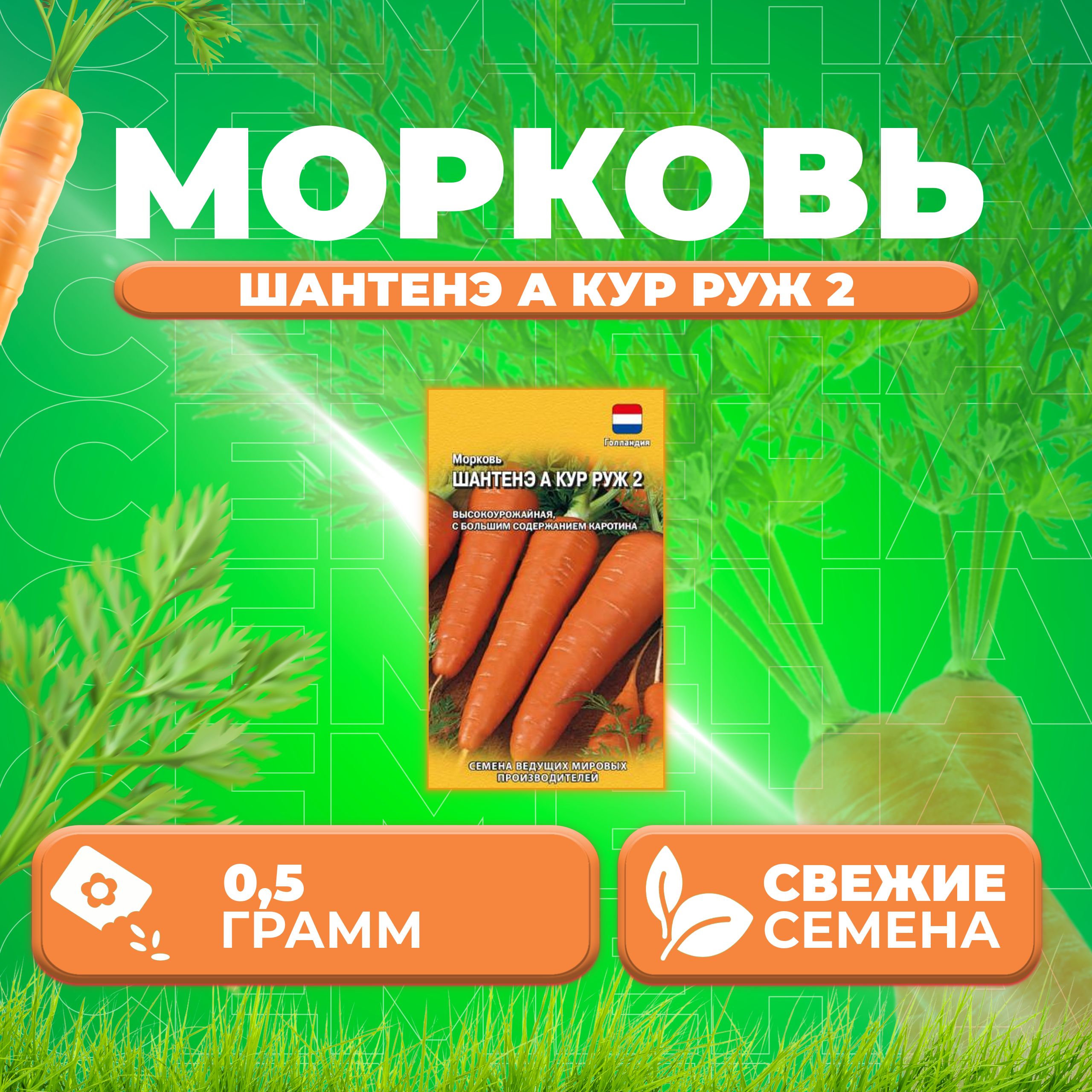 

Семена морковь Шантенэ А Кур Руж Гавриш 1912237041-1 1 уп.